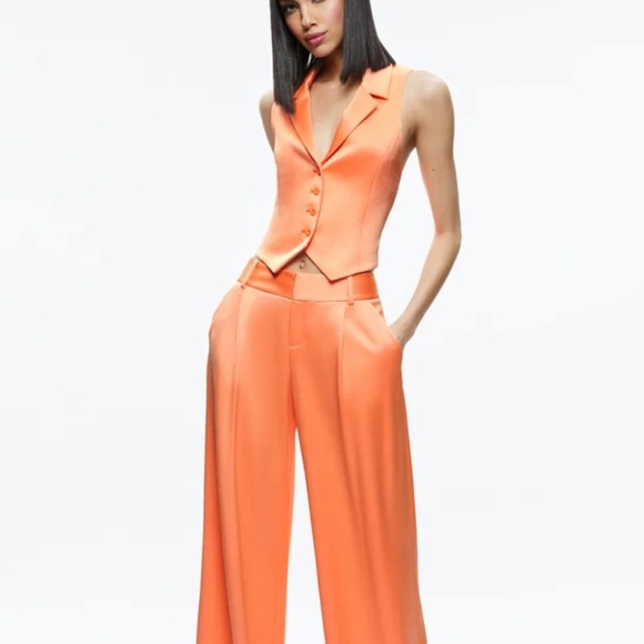 Alice and Olivia Amber collared vest - Picture 3 of 12